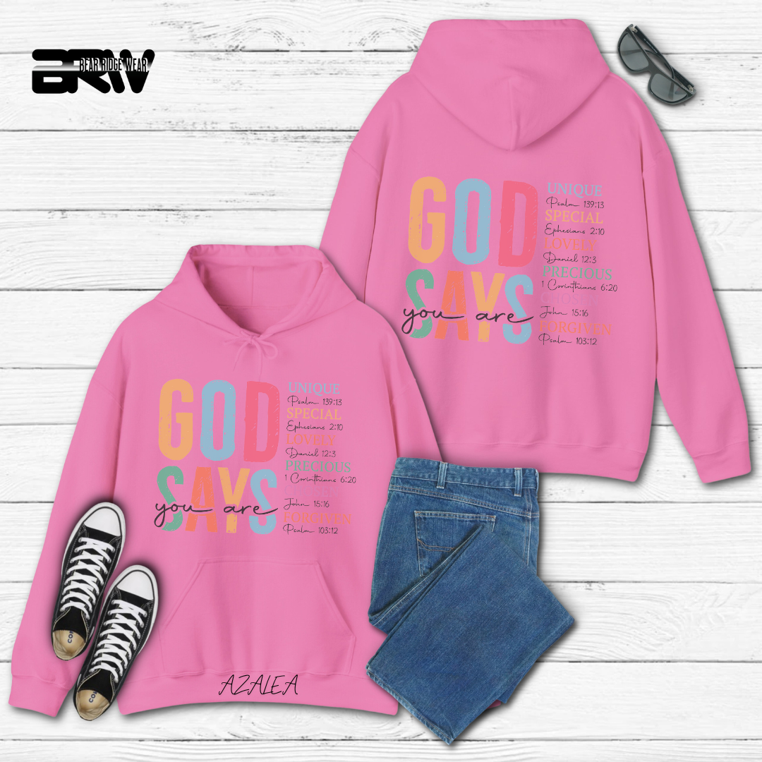 'God Says You Are' Faith Hoodie