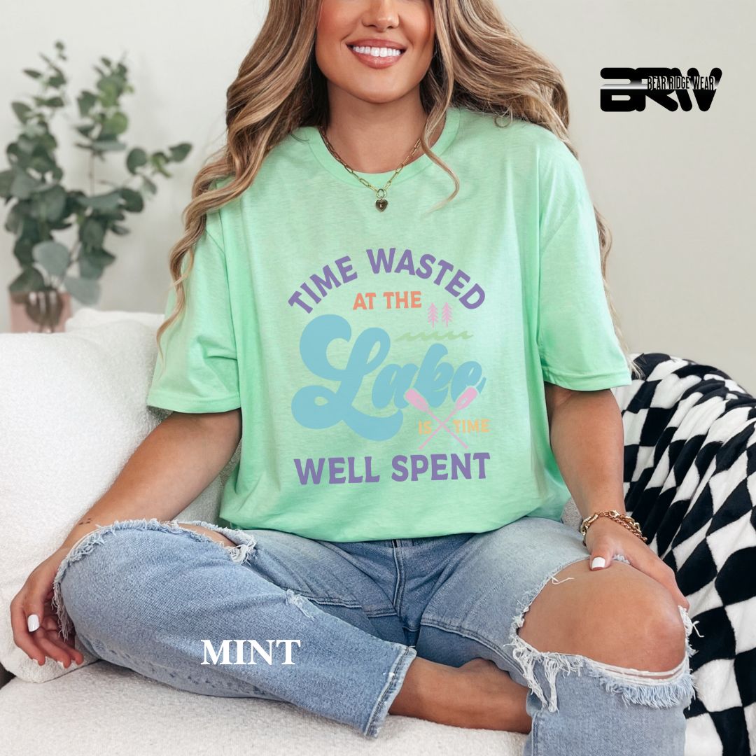 'Time Wasted At The Lake' Summer Tee