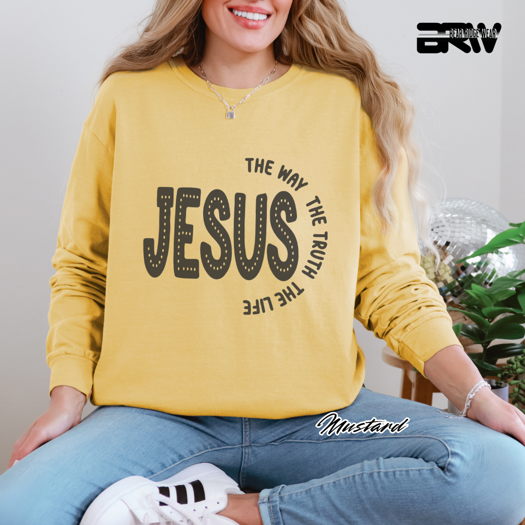 'Jesus The Way, The Truth, The Life' Faith Long-sleeve Tee