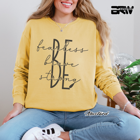 'Be Fearless, Brave, Strong' Long-Sleeve Tee