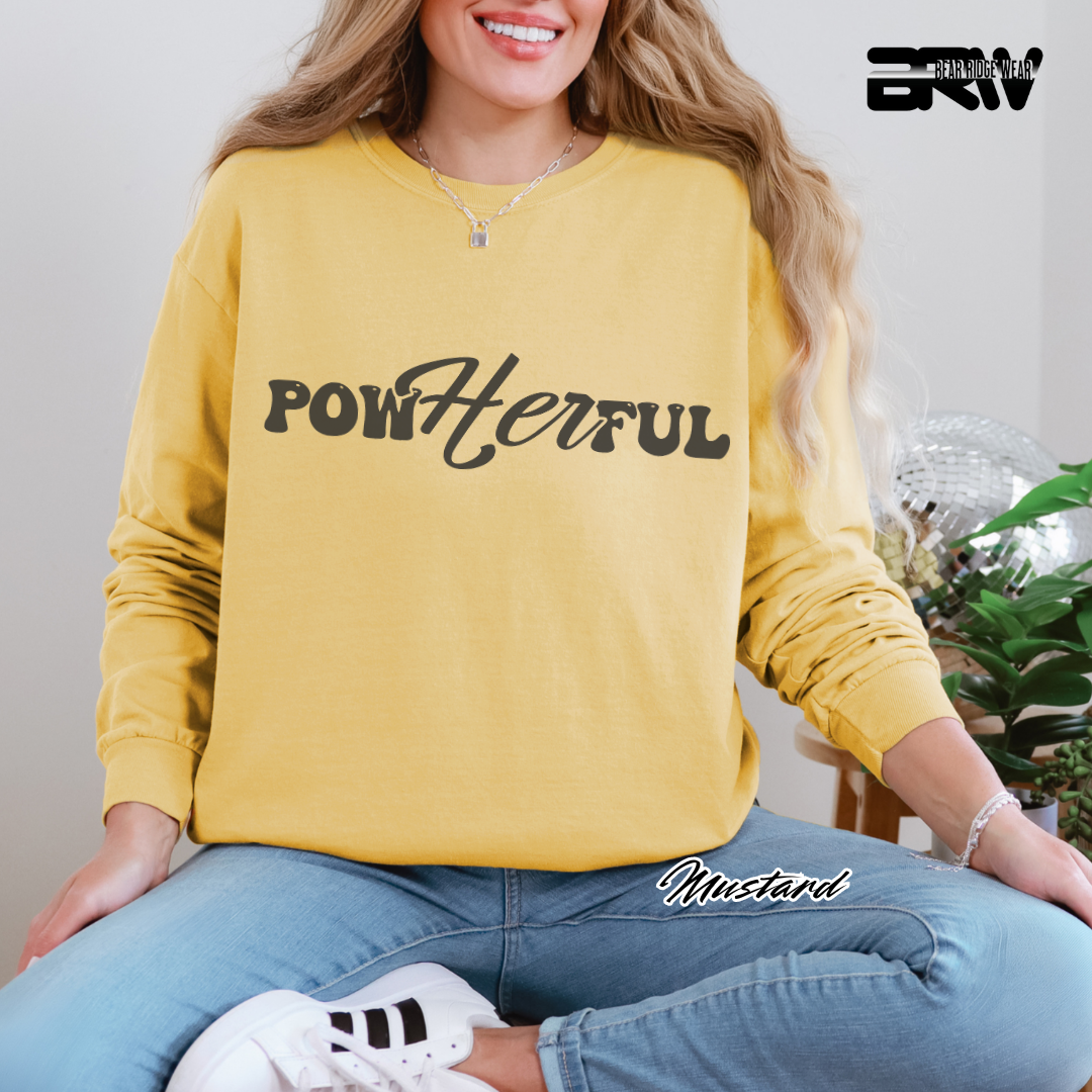 'Powherful' Long Sleeve Faith Tee