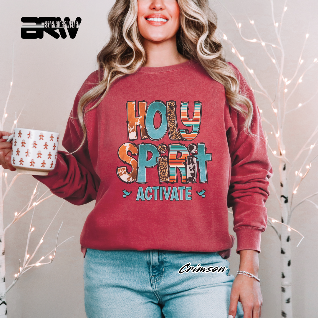 'Holy Spirit Activate' Faith Long-Sleeve Tee