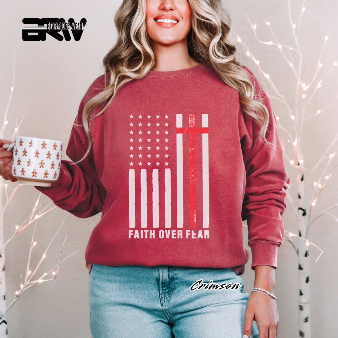 'Faith Over Fear' Faith Crewneck Sweatshirt