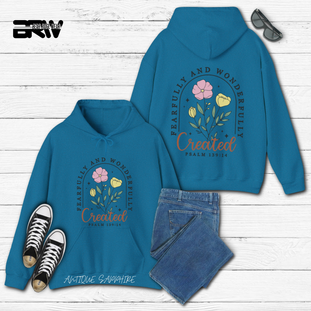 'Fearfully and wonderfully created' Faith Hoodie