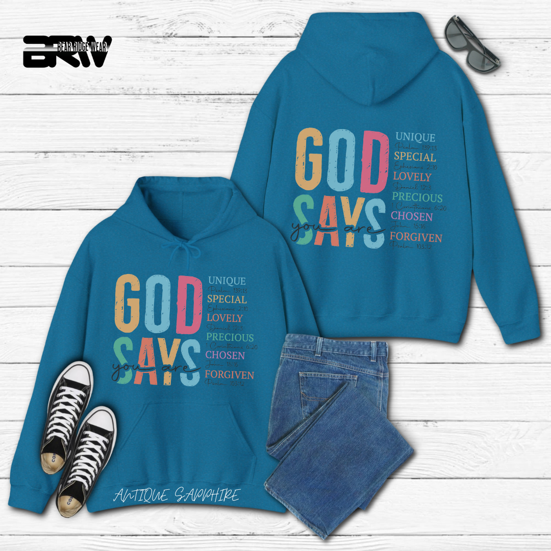 'God Says You Are' Faith Hoodie