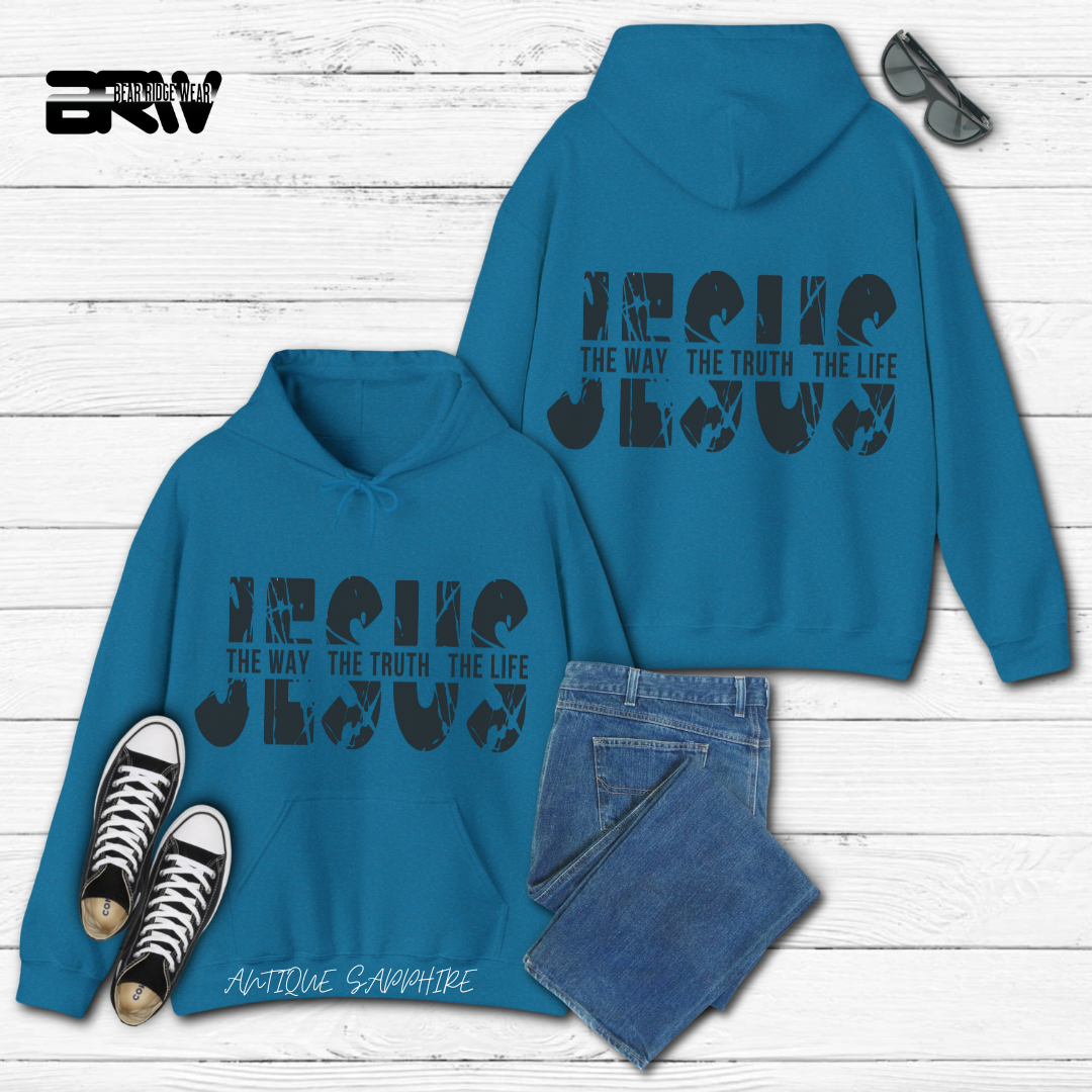 'Jesus The Way, The Truth, The Life' Faith Hoodie