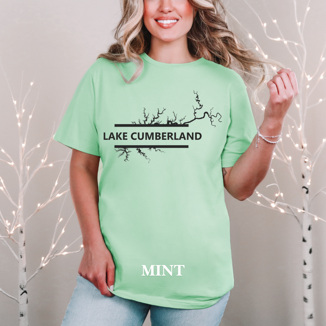 "Bold Lake Cumberland" Map Tee