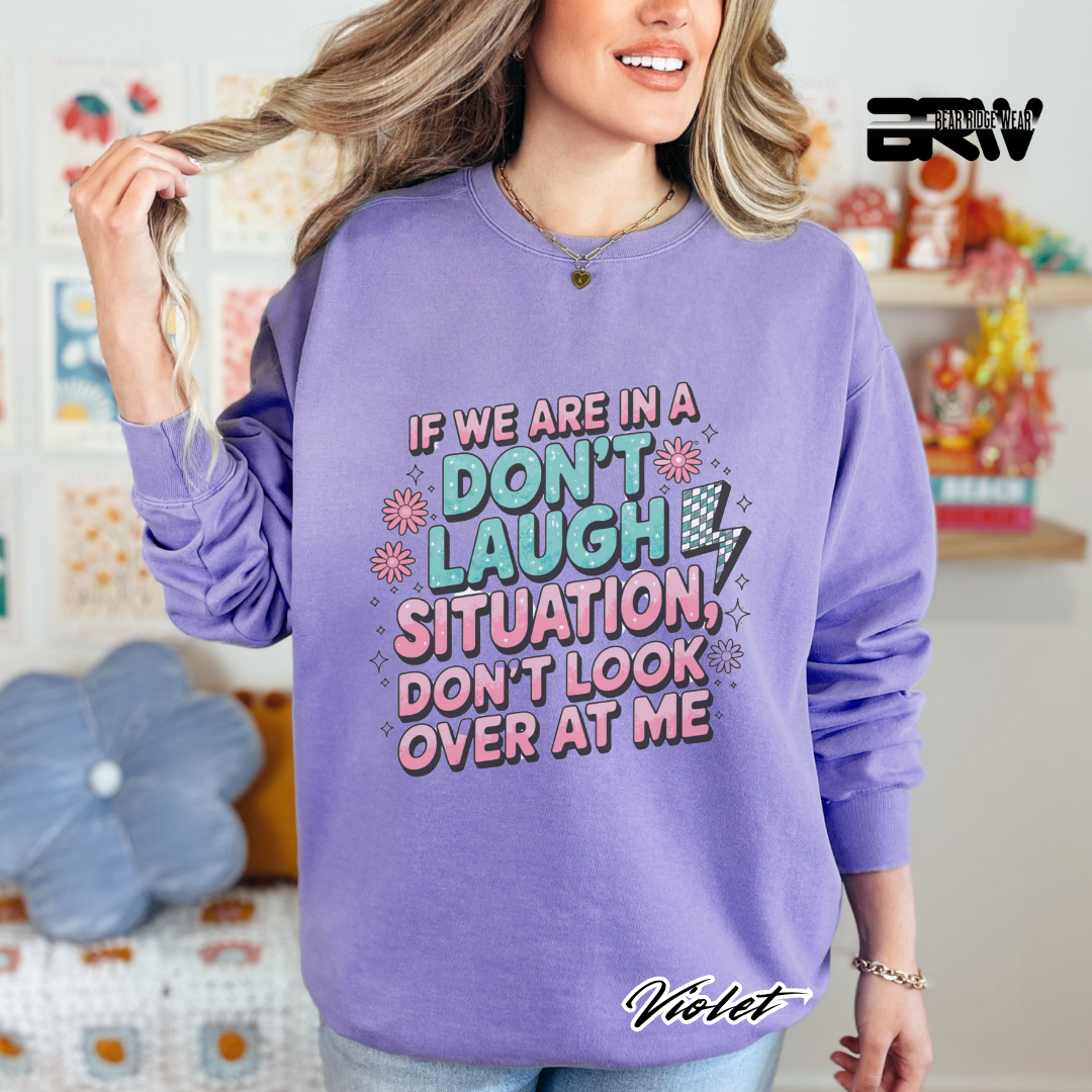 'Don't Laugh Situation' Long-Sleeve Tee