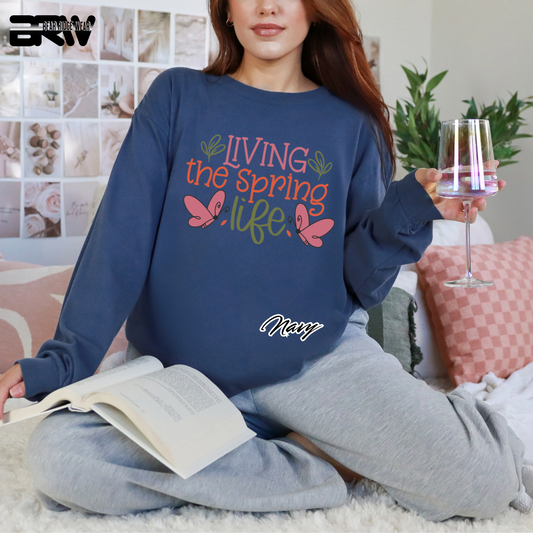 'Living the Spring Life' Long Sleeve Tee