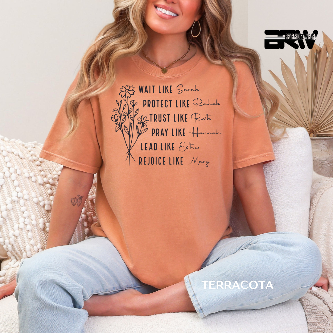 'Women Of Bibile with Sleeve' Faith Tee