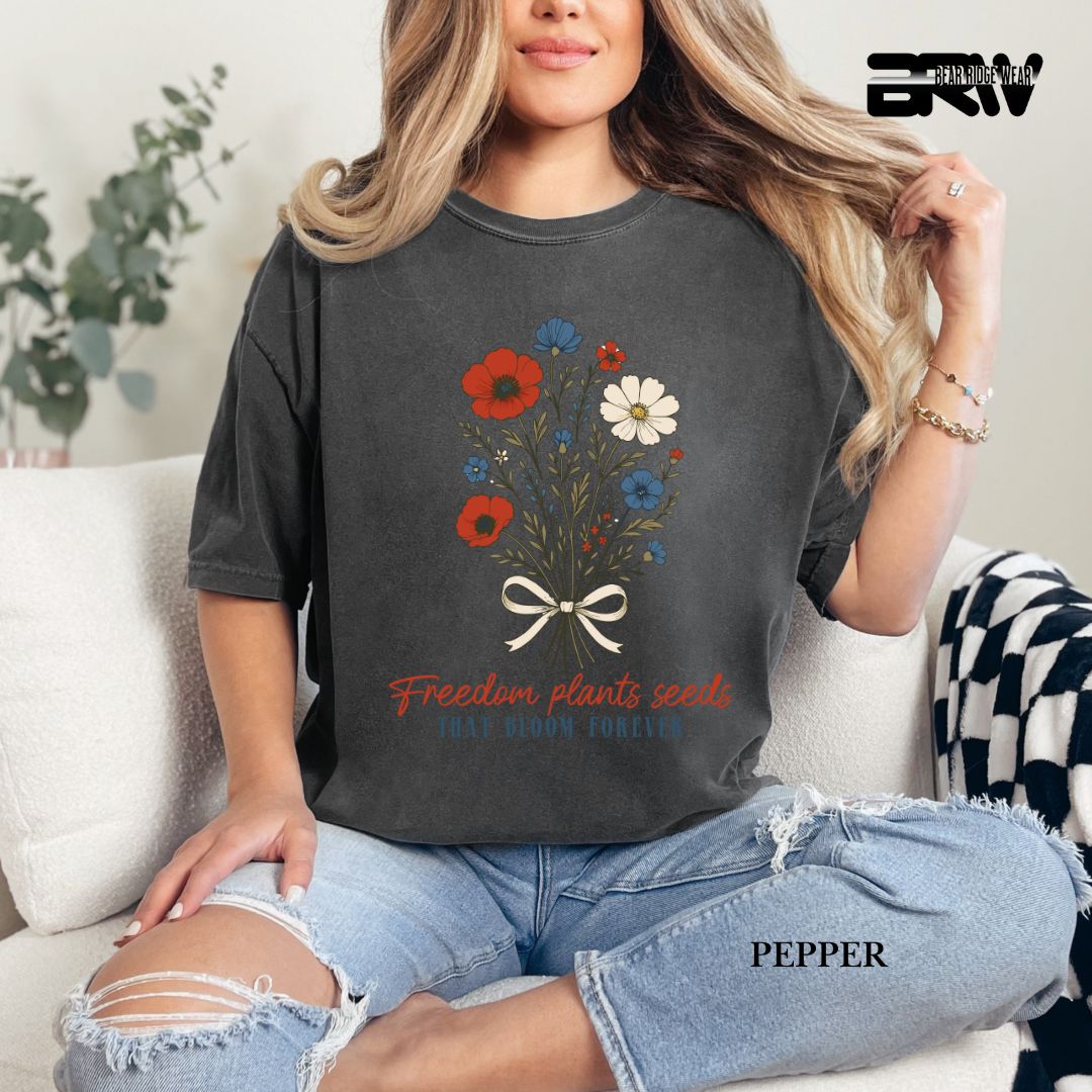 Freedom Plants Seeds- Patriotic Tee