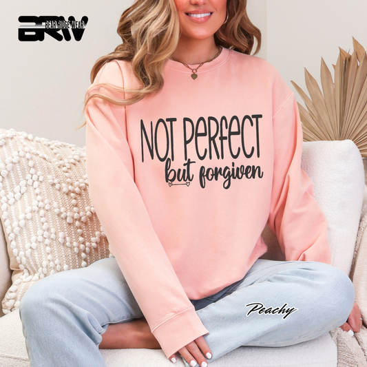'Not Perfect But Forgiven' Faith Long-Sleeve Tee