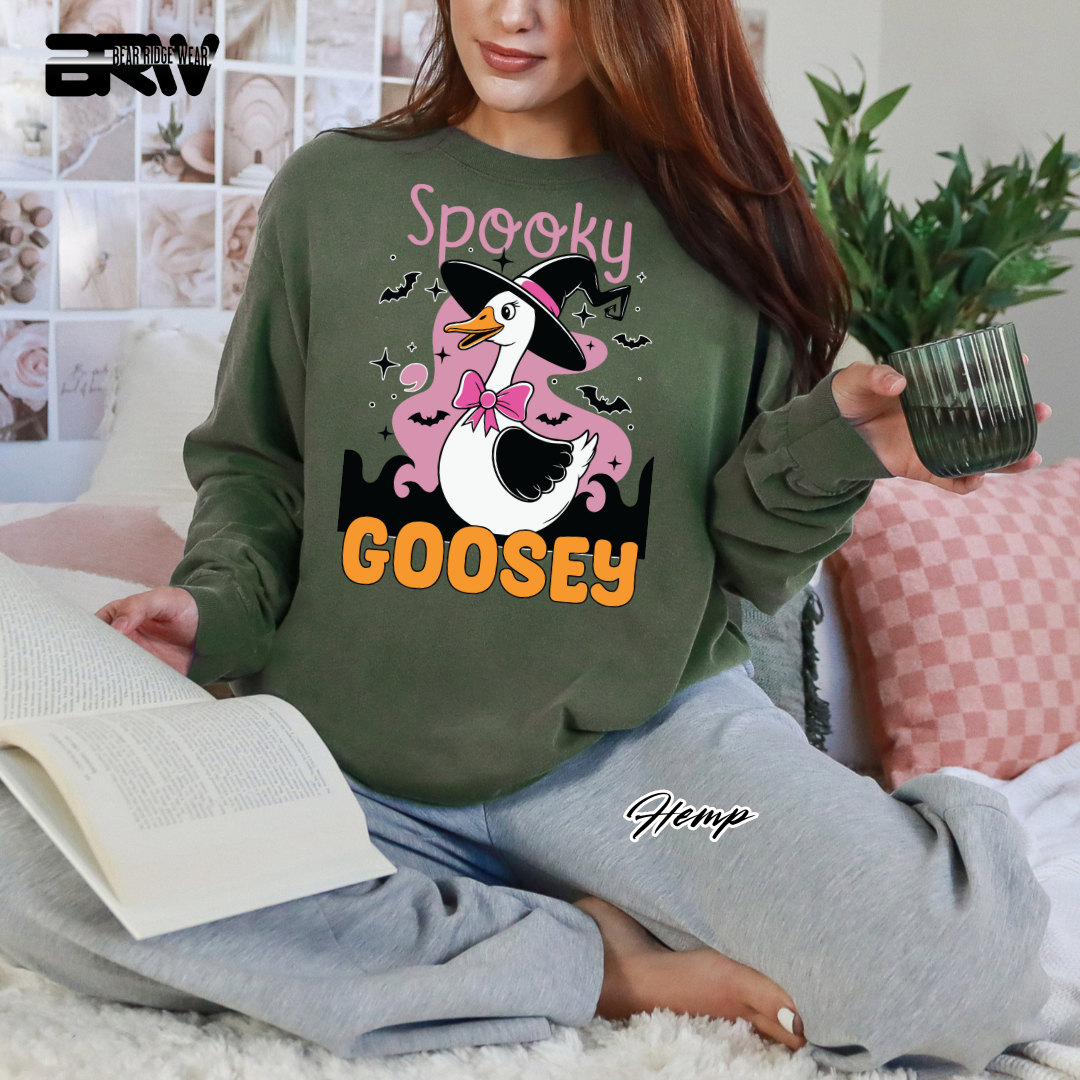 'Spooky Goosey' Fall Long-Sleeve Tee