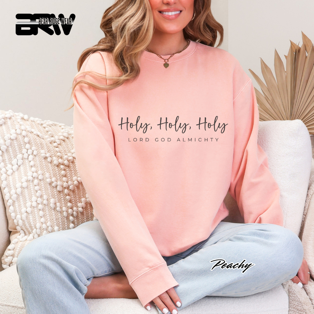 'Holy Holy Holy, Lord God Almighty' Faith Long-Sleeve Tee