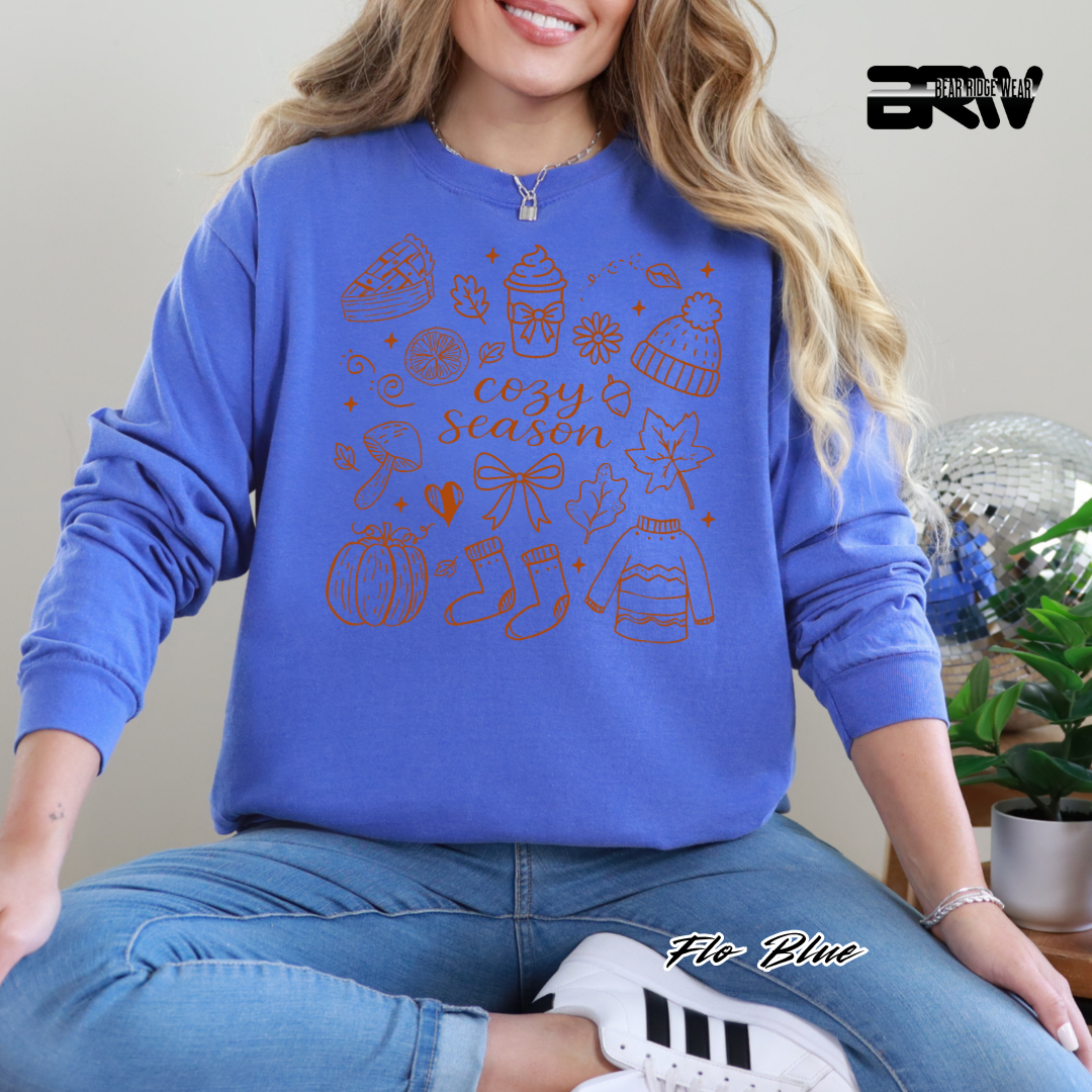 'Cozy Season Fall' Fall Long-Sleeve Tee