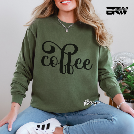 'Coffee' Long-Sleeve Tee