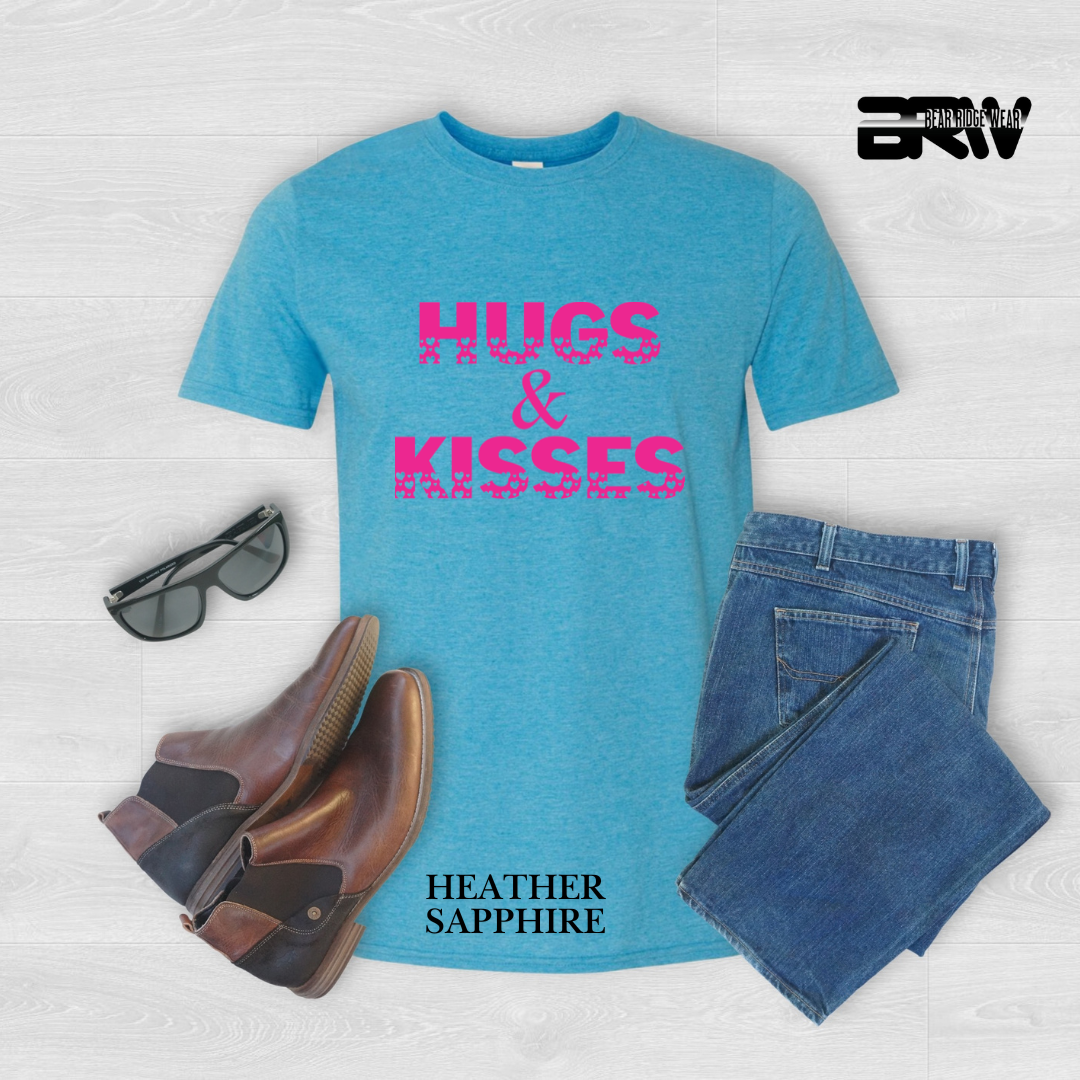 ‘Hugs and Kisses’ Pink Stroke Tee