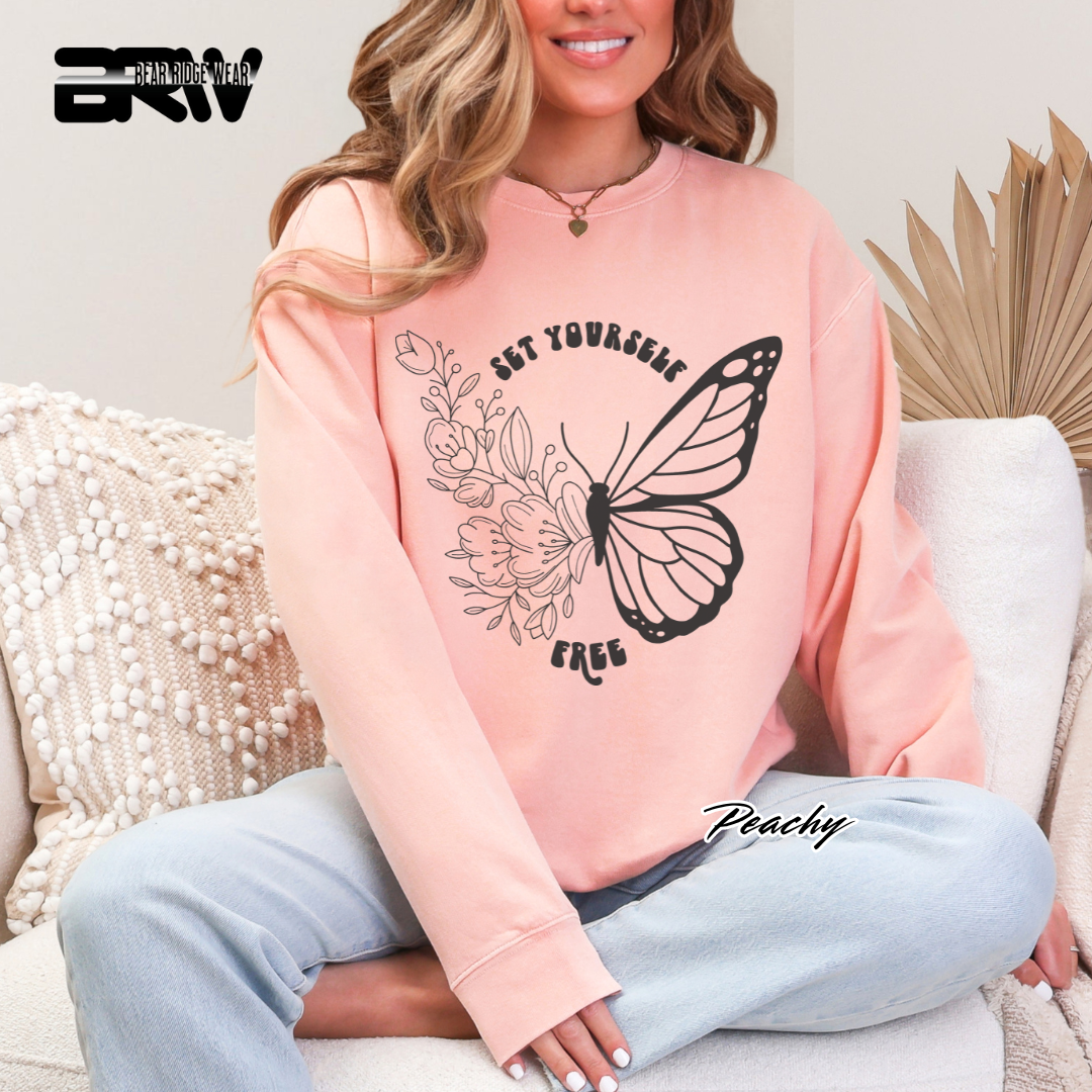 'Set Yourself Free' Crewneck Sweatshirt
