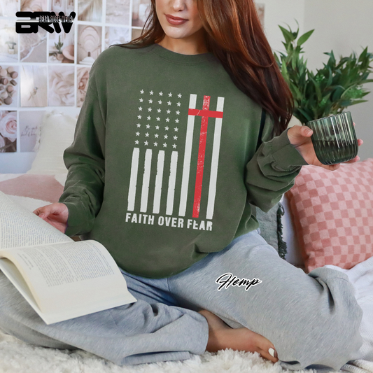 'Faith Over Fear' Faith Long-Sleeve Tee