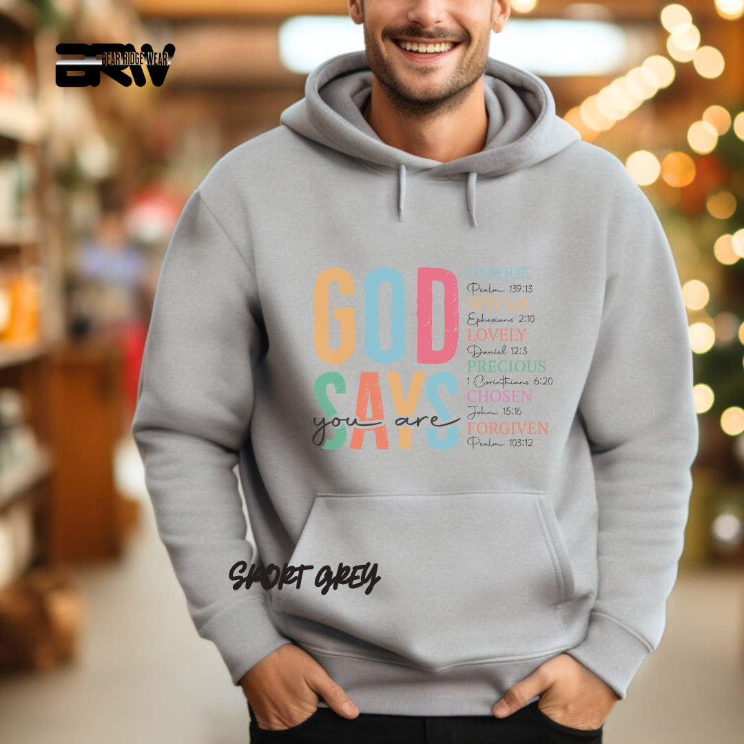 'God Says You Are' Faith Hoodie