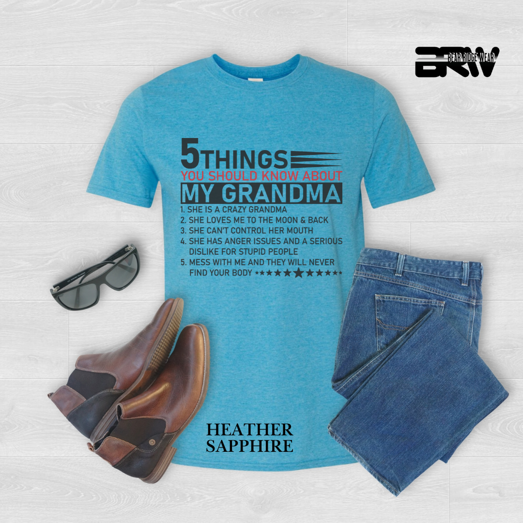 "5 Things About Grandma" Everyday Tee