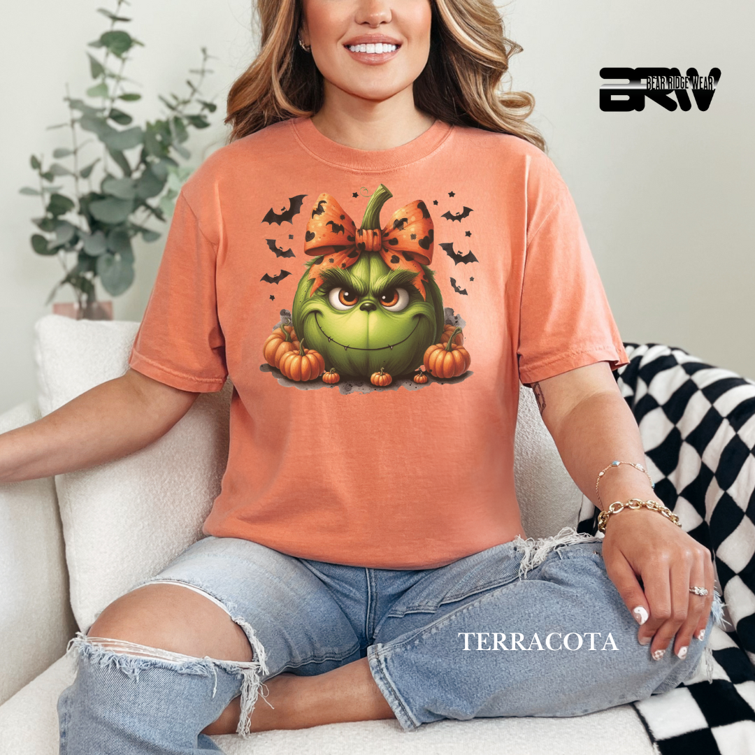 'Grinch Pumpkin' Fall Tee