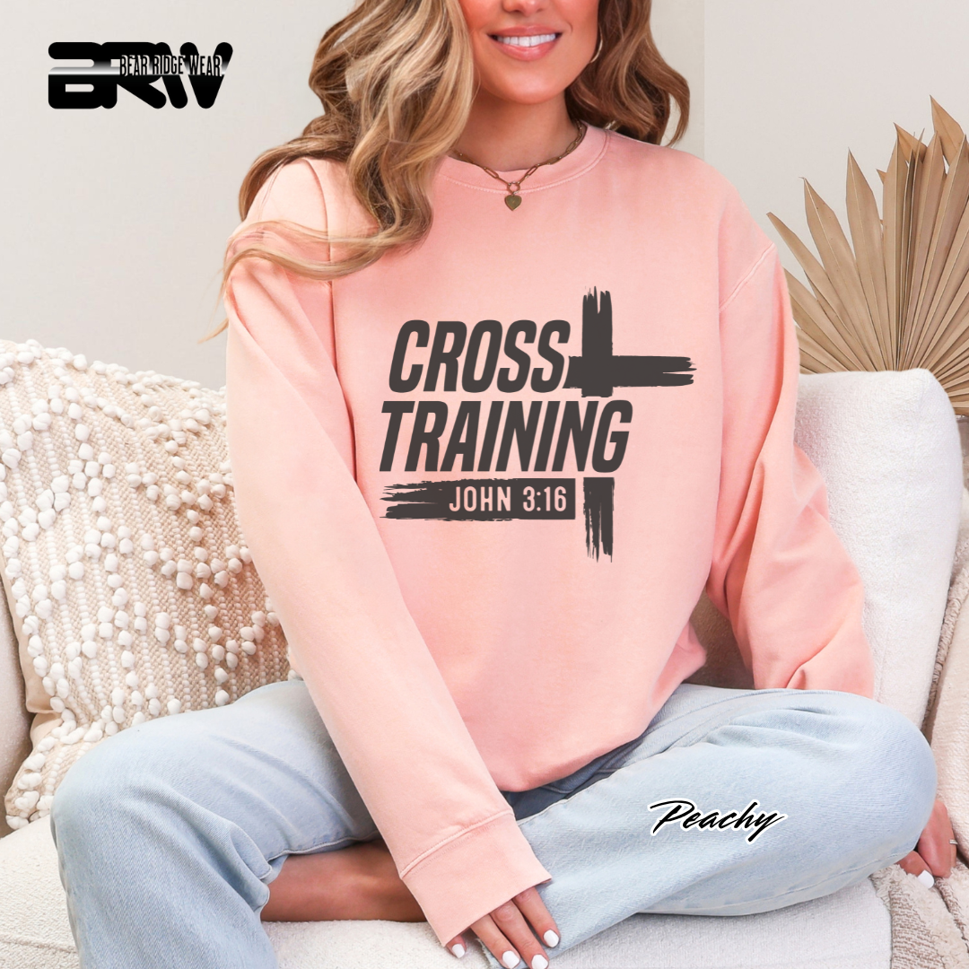 'Cross Training' Faith Crewneck Sweatshirt