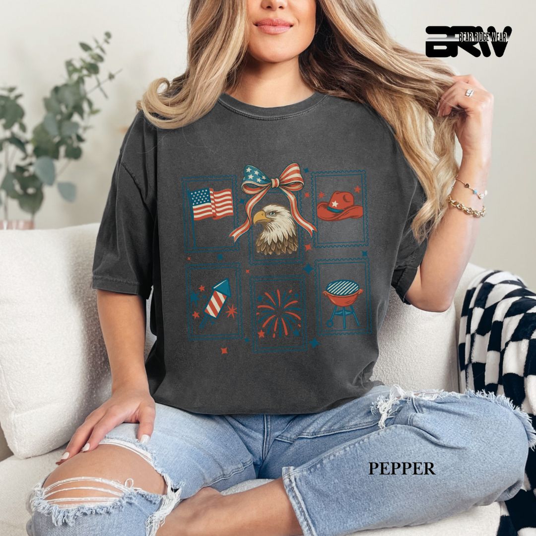 Stamps- Patriotic Tee