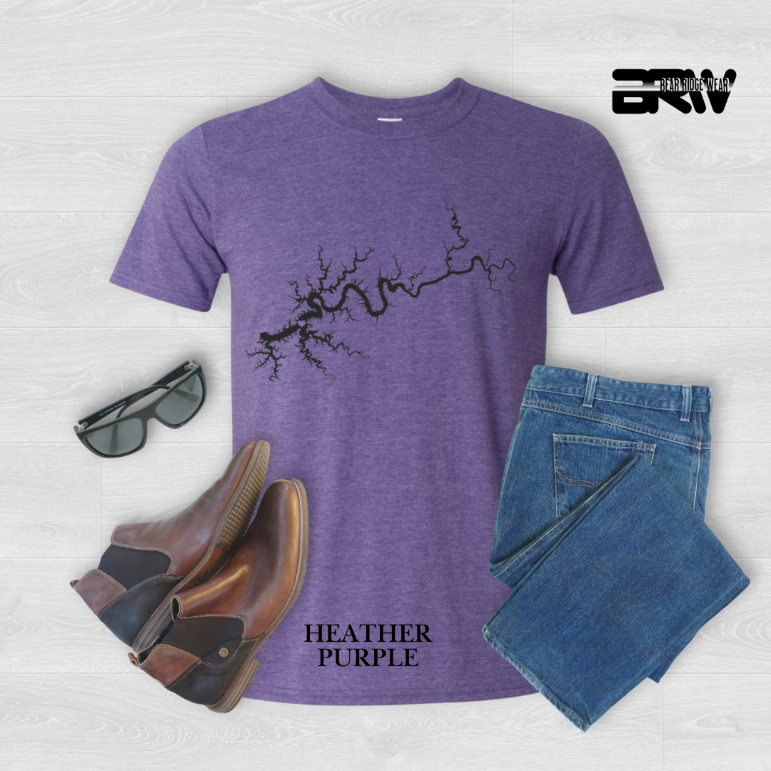 "Black Lake Cumberland" Map Tee