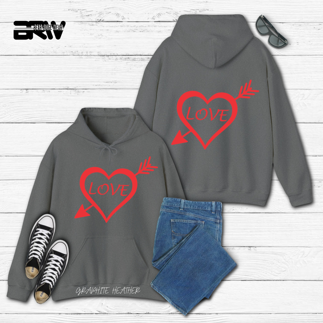 'Heart Pierced by an Arrow' Hoodie