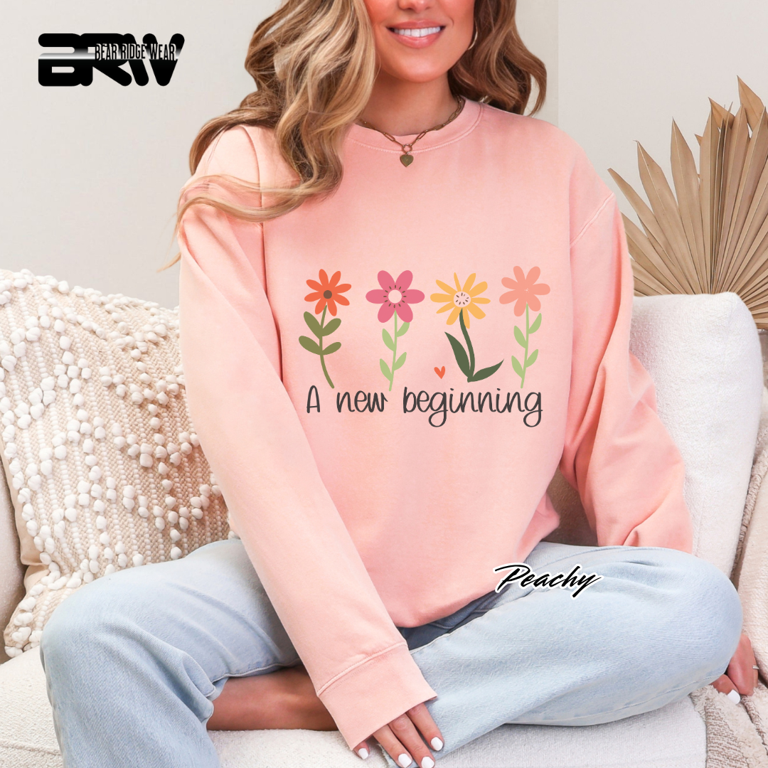 'A new beginning' Crewneck Sweatshirt