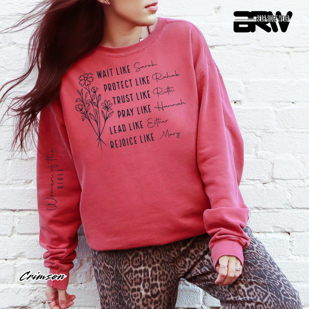 'Women Of Bible with Sleeve' Fall Crewneck Sweatshirt