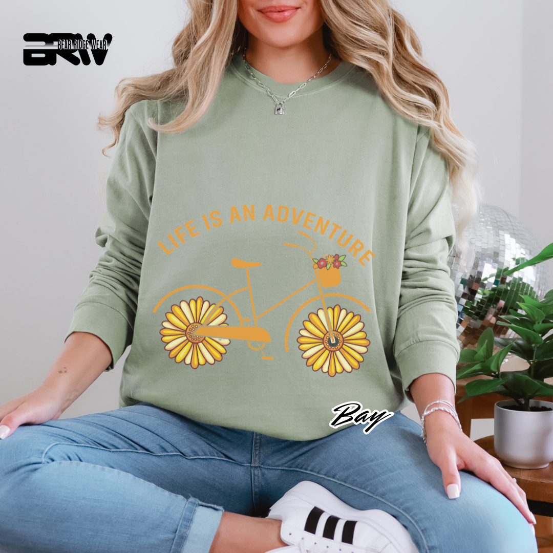 'Life is an adventure' Long Sleeve Tee