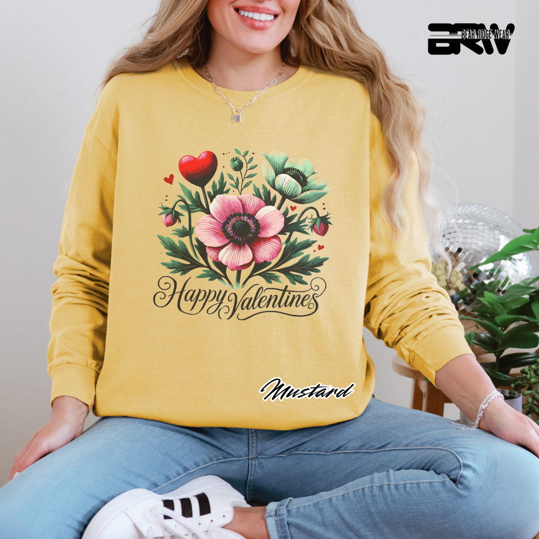 'Happy Valentine's' Long Sleeve Tee