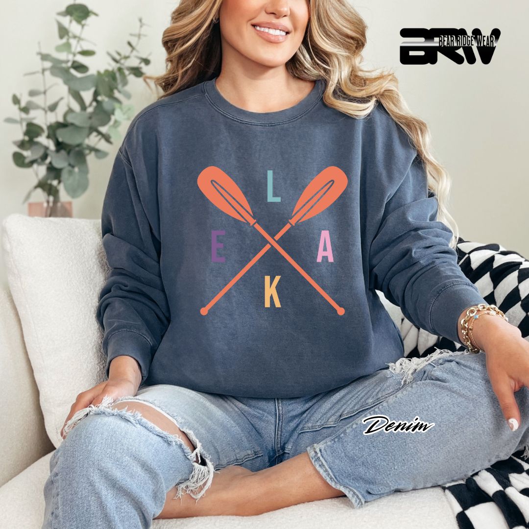 'Lake-Oars' Summer Crewneck Sweatshirt