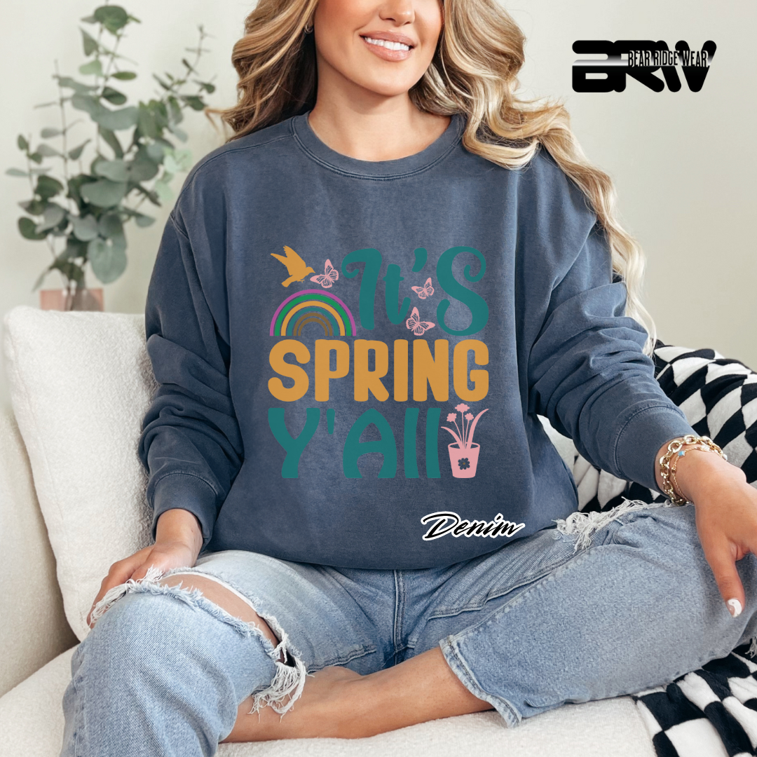 'It's Spring Y'All' Crewneck Sweatshirt