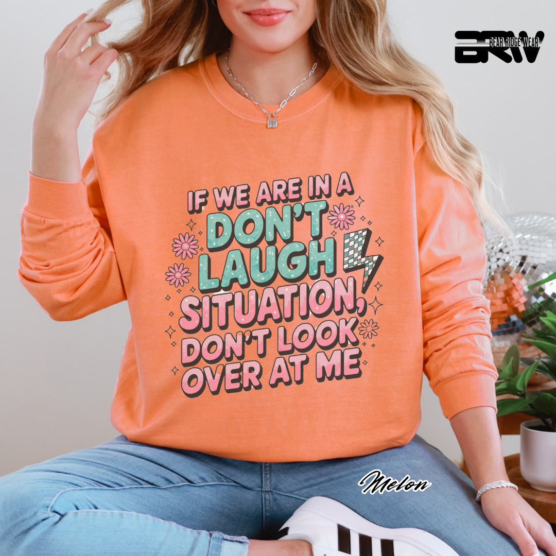 'Don't Laugh Situation' Long-Sleeve Tee