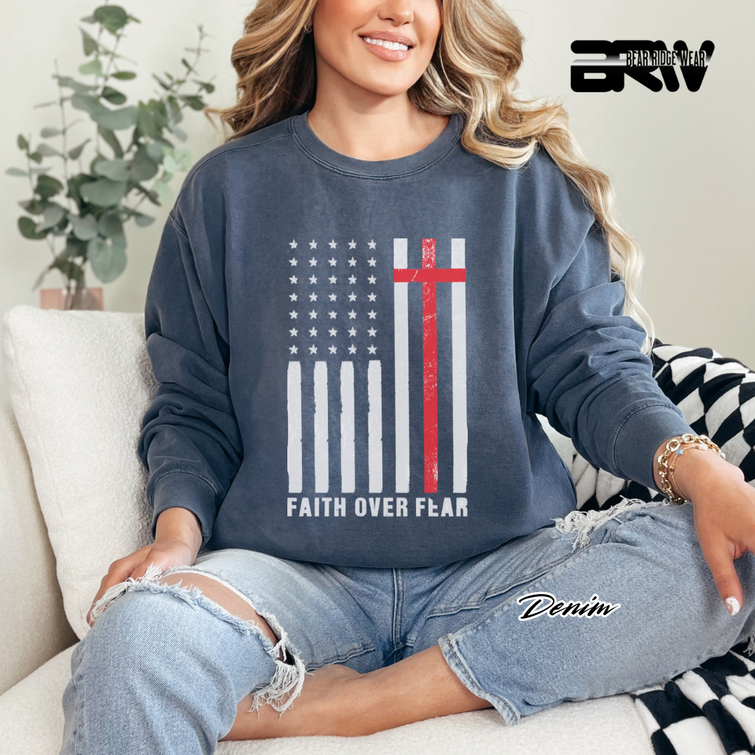 'Faith Over Fear' Faith Crewneck Sweatshirt