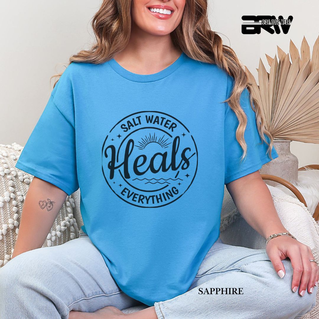 'Salt Water Heals Everything' 3 Summer Tee