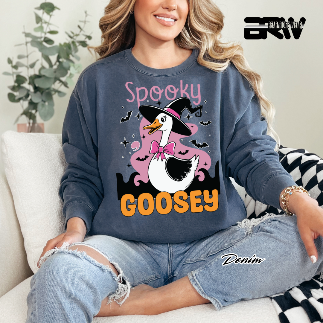 'Spooky Goosey' Fall Crewneck Sweatshirt