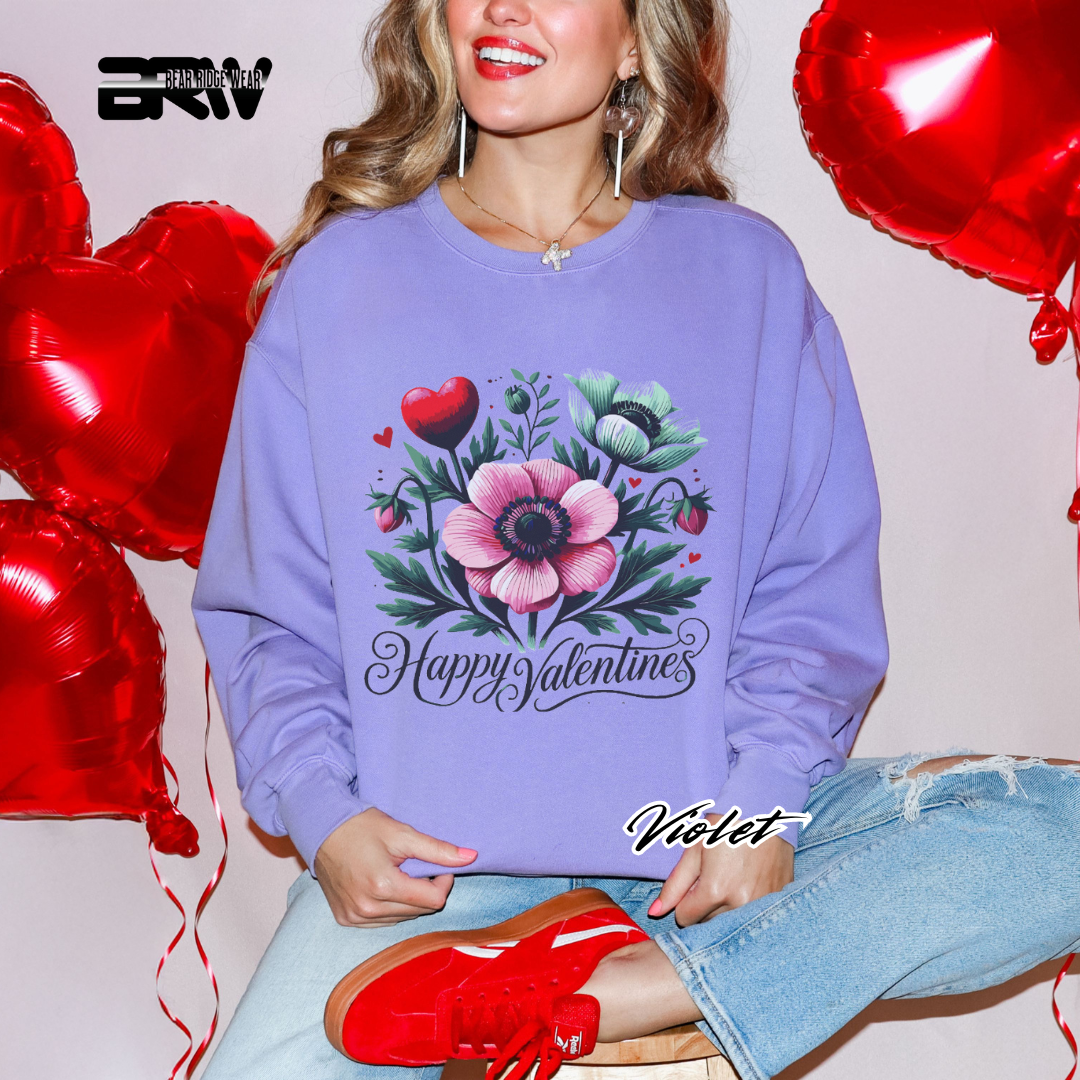 'Happy Valentine's' Long Sleeve Tee