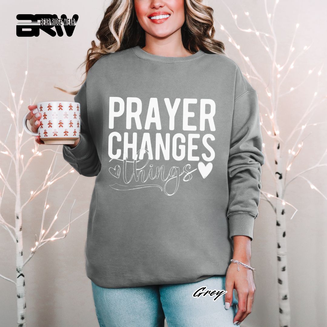 'Prayer Changes Things' Faith Long Sleeve Tee