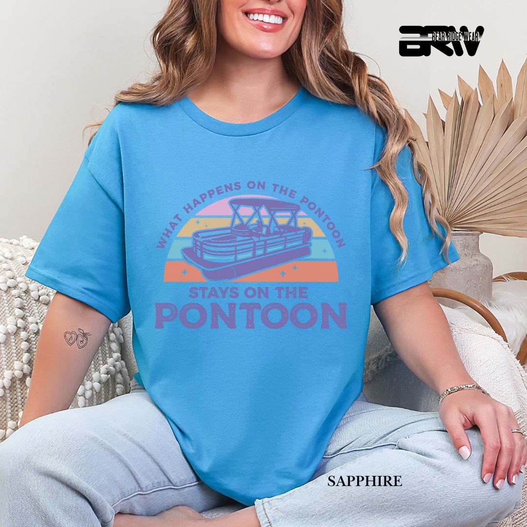 'What Happens To Pontoon' 3 Summer Tee