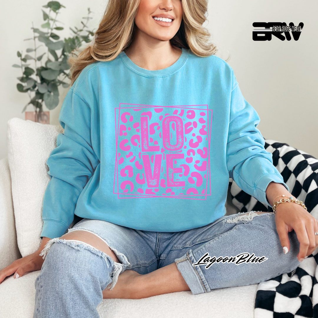 'Love' Leopard Long Sleeve Tee