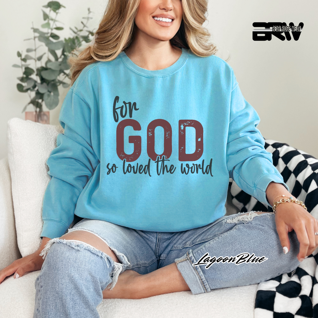 'For God So Loved The  World' Faith Long-sleeve Tees