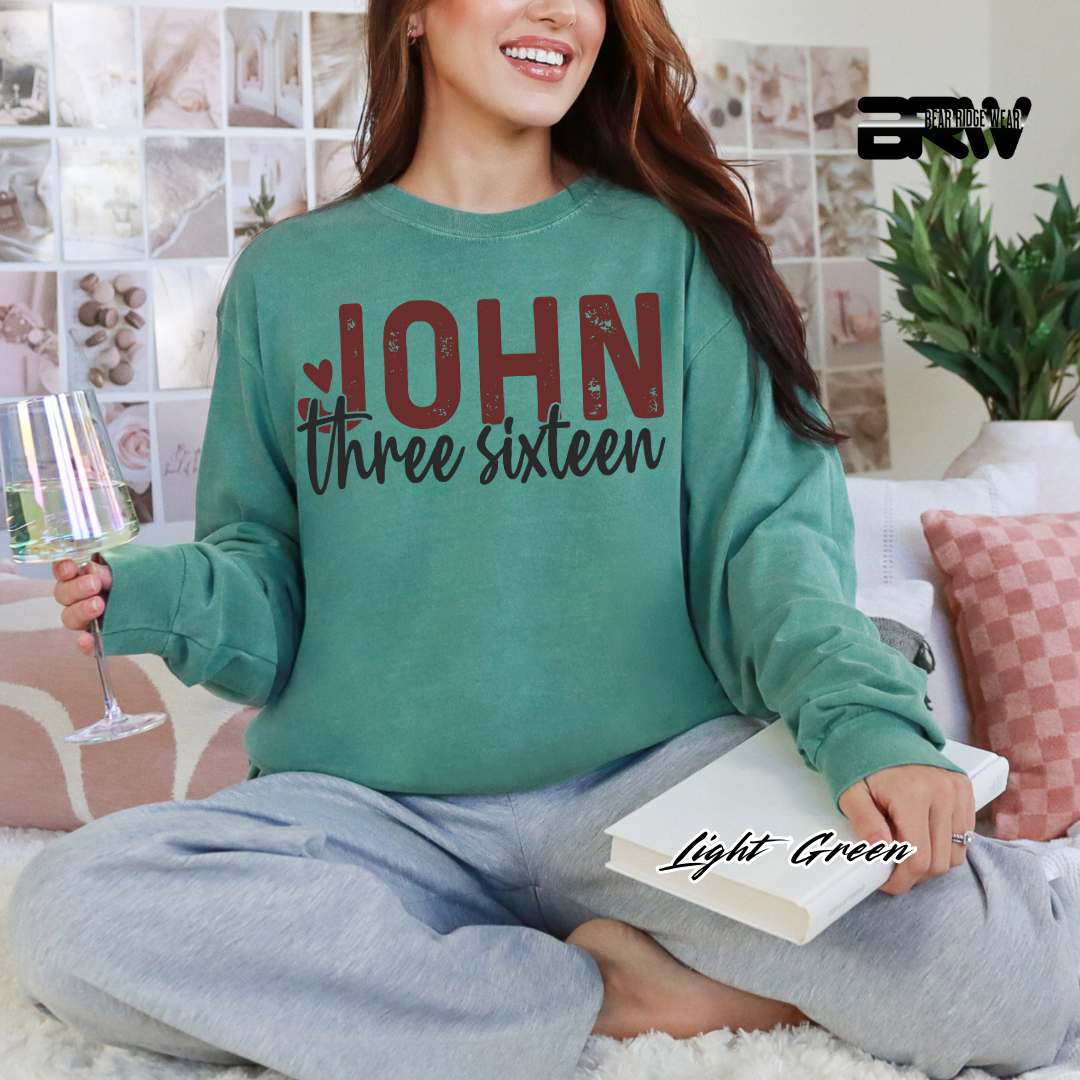 'John Three Sixteen' Faith Long-sleeve Tee