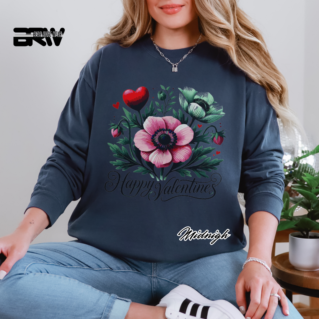 'Happy Valentine's' Long Sleeve Tee