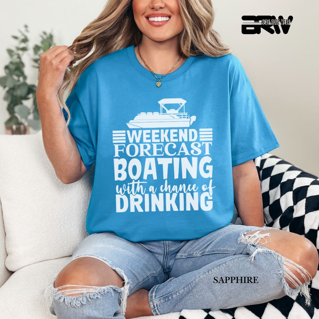'Weekend Forecast-Boating' 3 Summer Tee