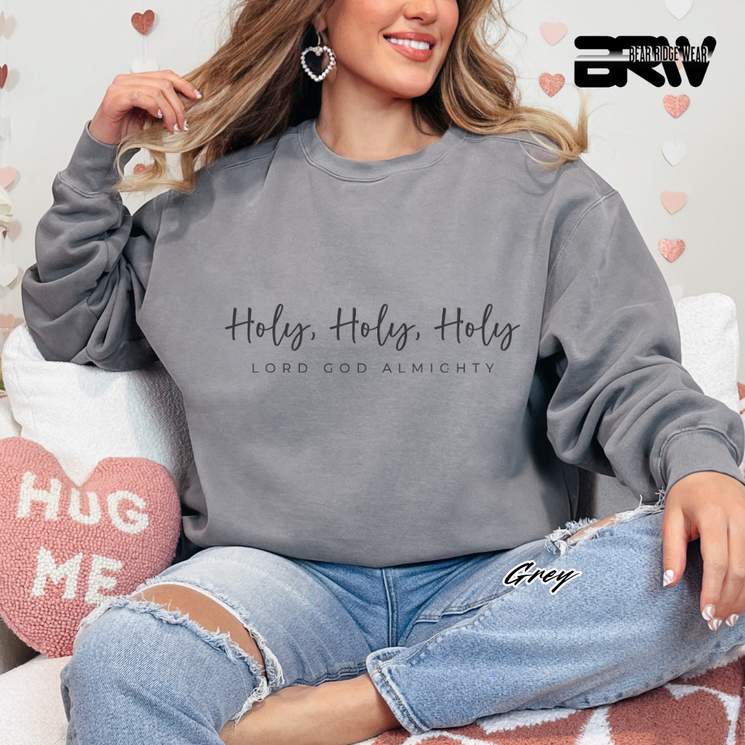 'Holy Holy Holy, Lord God Almighty' Faith Long-Sleeve Tee