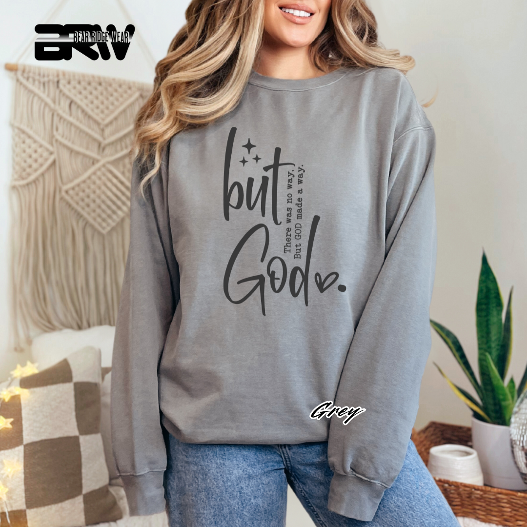 'But God' Faith Long-Sleeve Tee